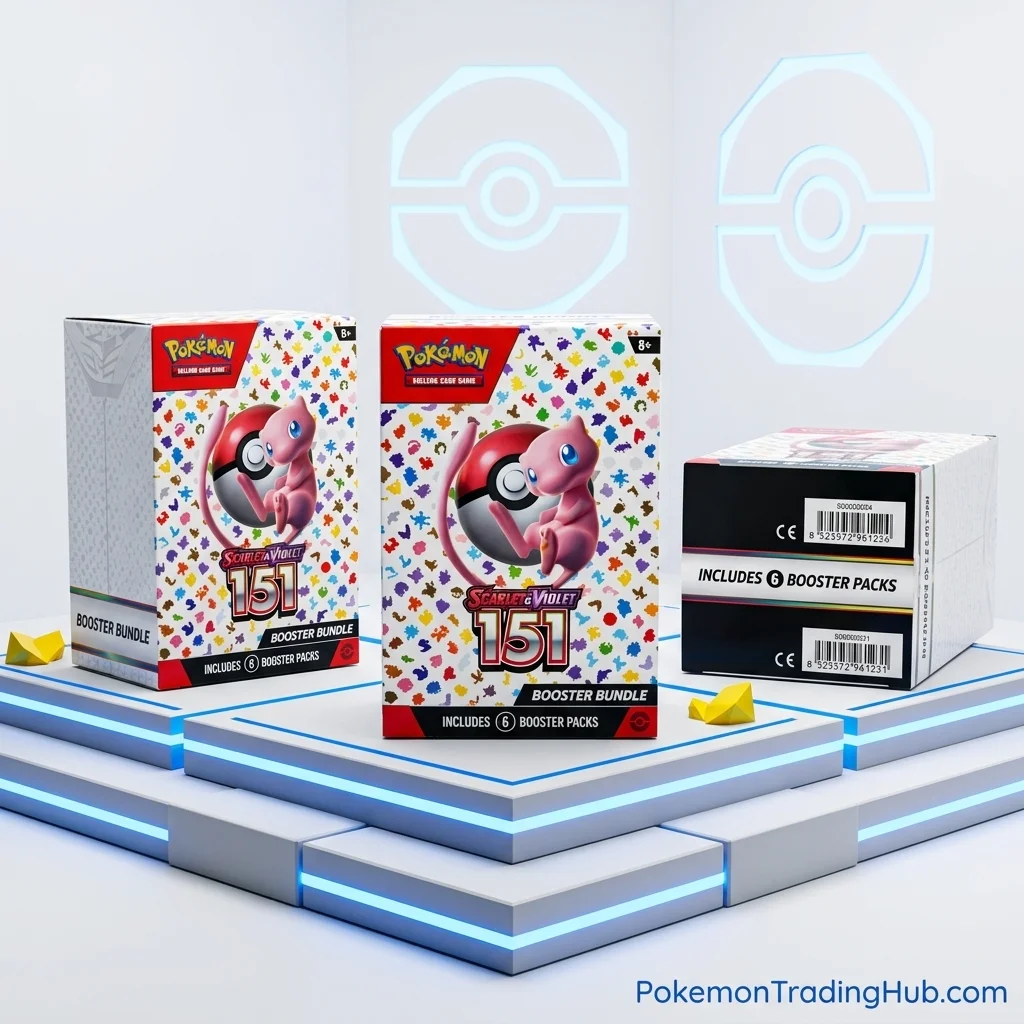 Scarlet & Violet 151 English Booster Bundle, 6 Packs, Sealed Pokémon TCG Collection