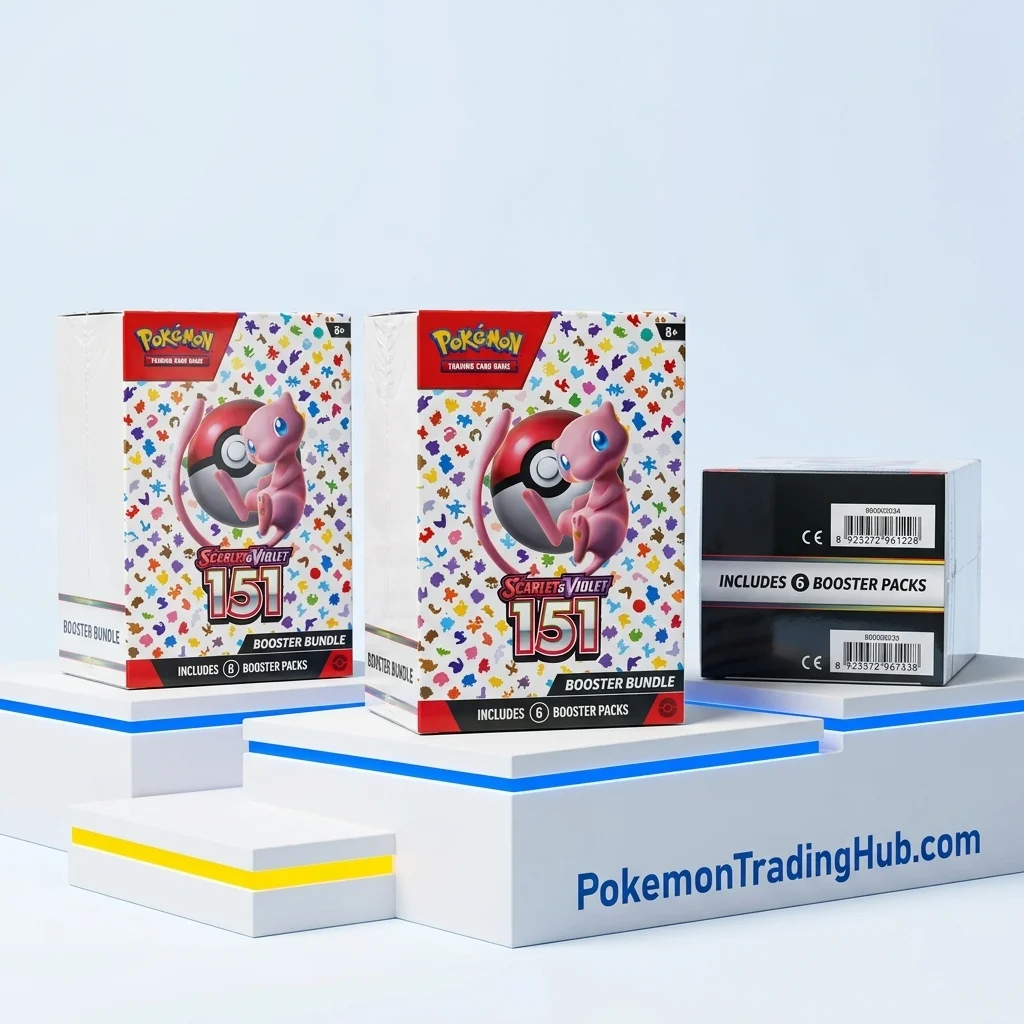 Scarlet & Violet 151 English Booster Bundle, 6 Packs, Sealed Pokémon TCG Collection