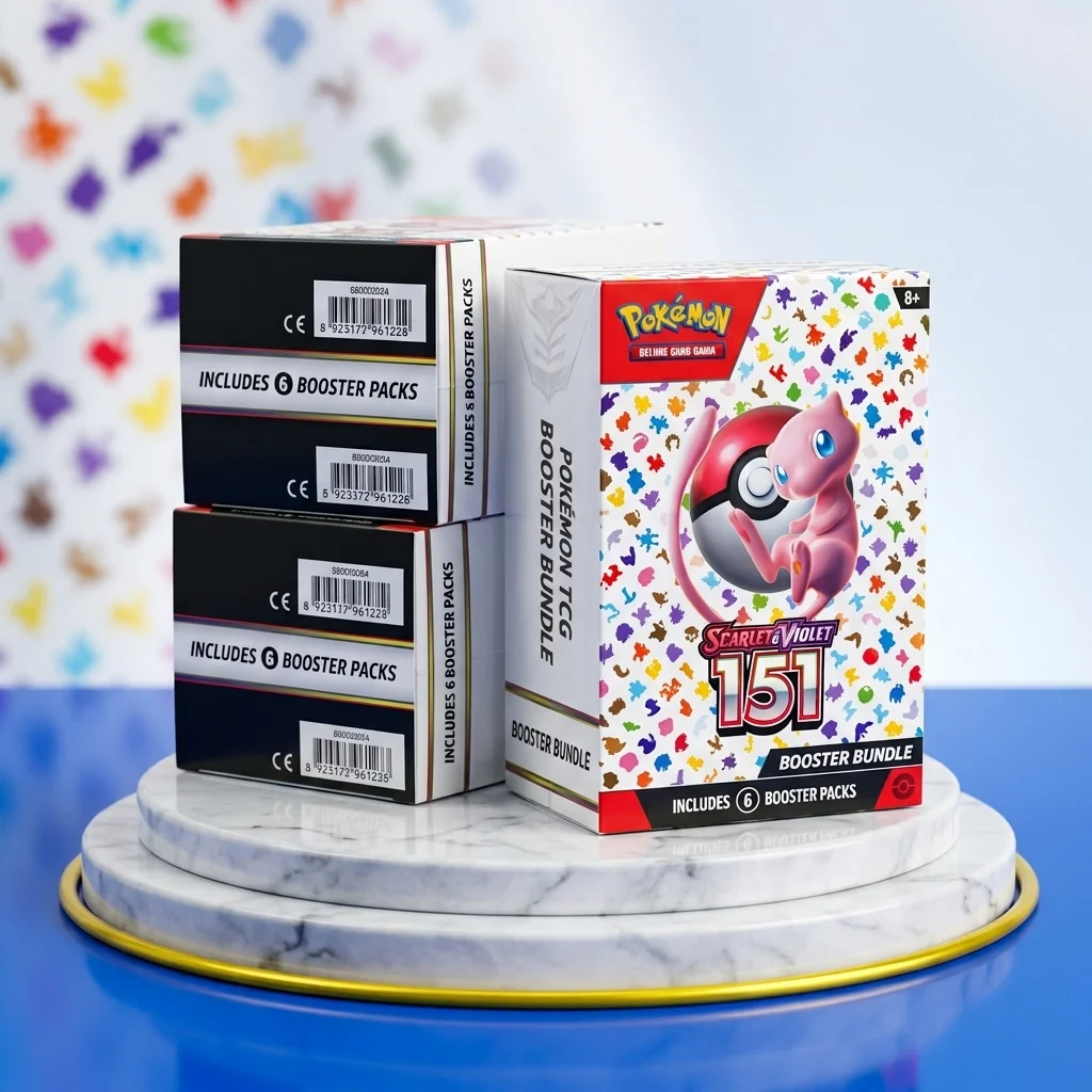 Scarlet & Violet 151 English Booster Bundle, 6 Packs, Sealed Pokémon TCG Collection