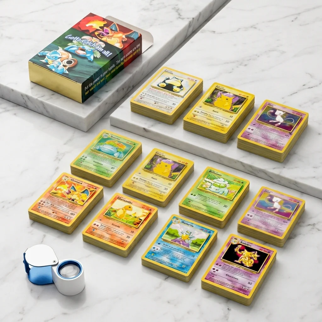 1996 Pokémon 1st Generation Card Set 151Pcs | Charizard Pikachu Mewtwo Blastoise | English Trading Card Collection
