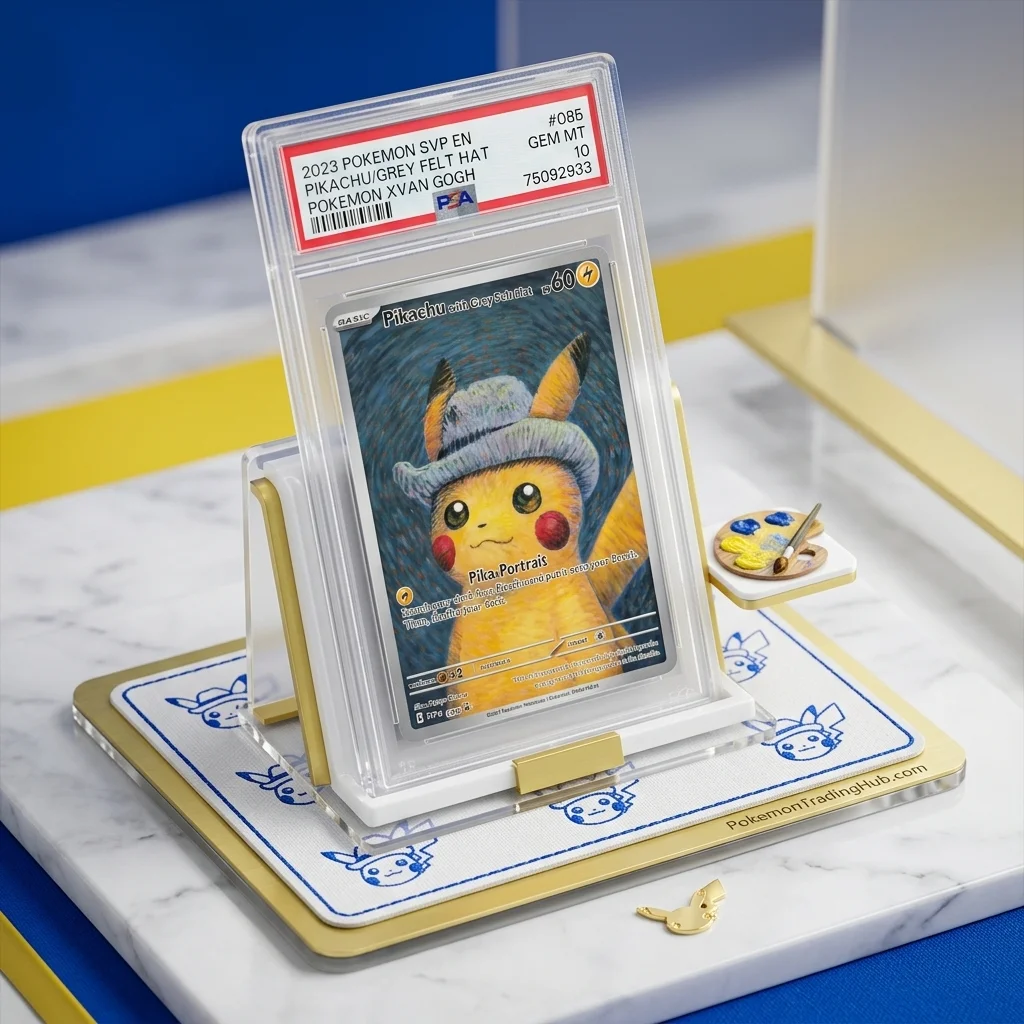 Pikachu Grey Felt Hat Promo Card 2023 SVP EN – Full Art Foil Collection