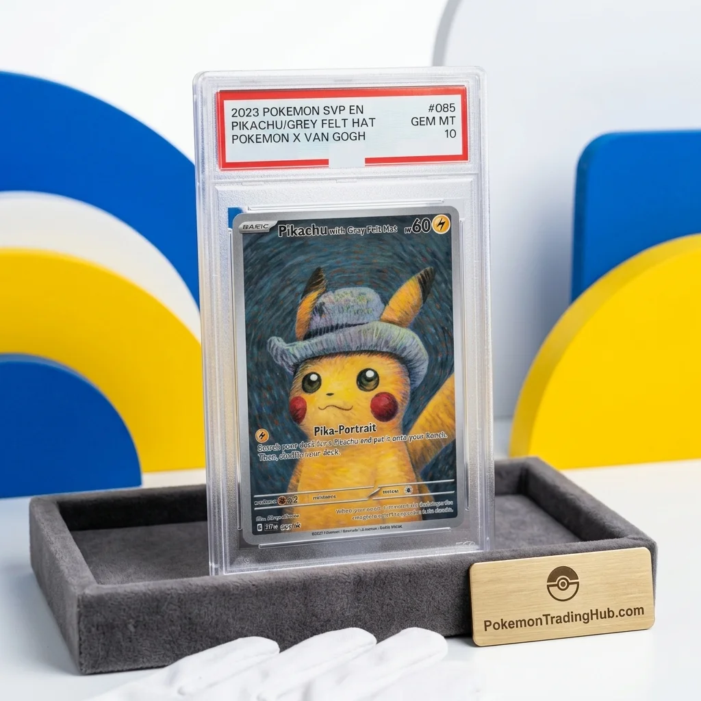 Pikachu Grey Felt Hat Promo Card 2023 SVP EN – Full Art Foil Collection