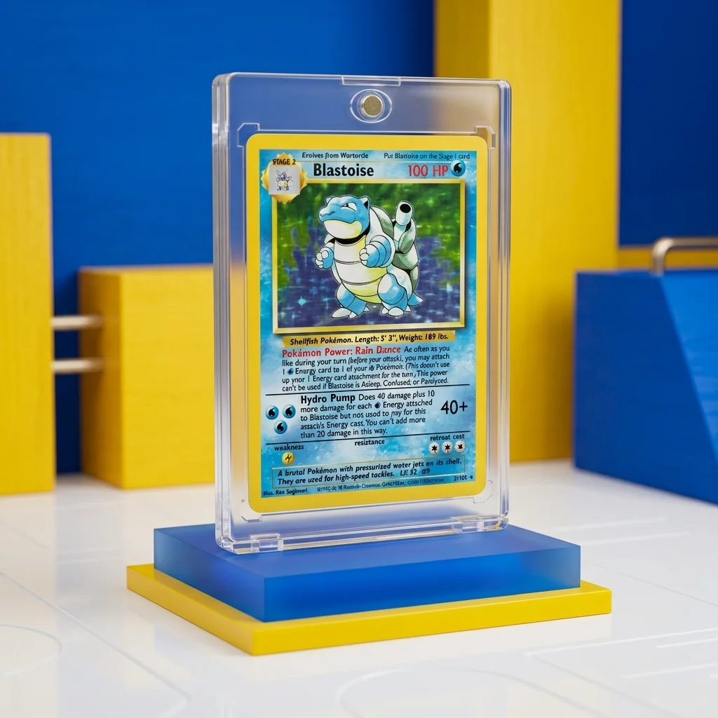 Blastoise 1st Edition Pokémon trading card front view