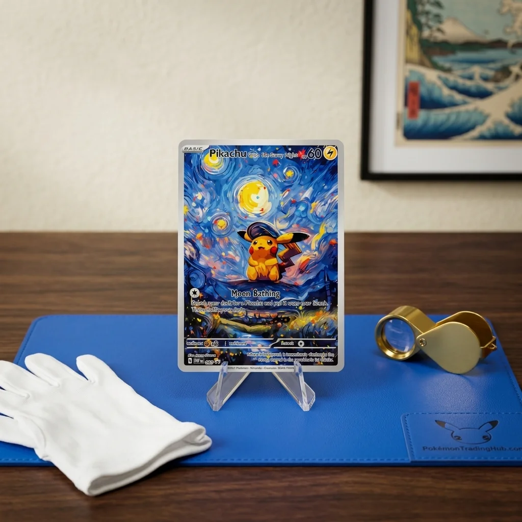 Pikachu at the Night, Scary Night Collectible Card