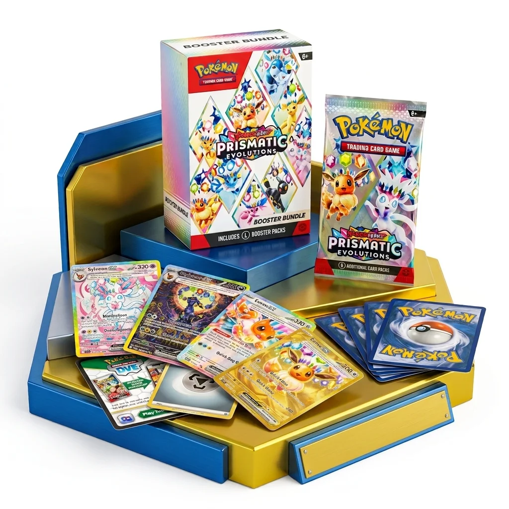 Primistic Evolution English Booster Bundle, Sealed Pokémon TCG Trading Card Collection, Collectible Card Game Gift