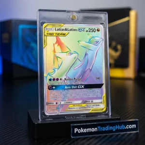 Latias & Latios GX Rainbow Holographic Rare Pokémon Card